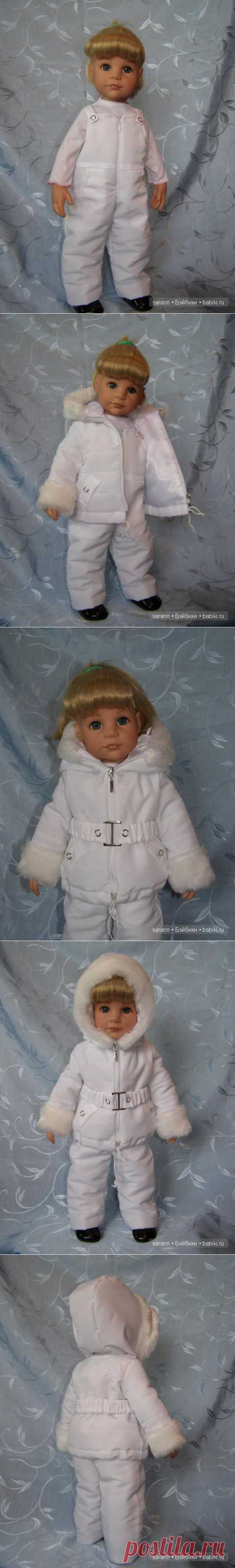 Белый зимний комплект для Готц / Одежда и обувь для кукол - своими руками и не только / Бэйбики. Куклы фото. Одежда для кукол