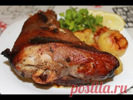 Вкуснейшая Свиная рулька,запеченная в духовке