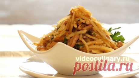 Корейский картофельный салат Камди-ча – Видео рецепт.