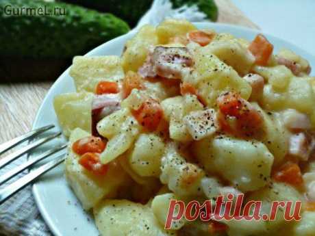 Картофель с сыром и беконом | Интересные рецепты