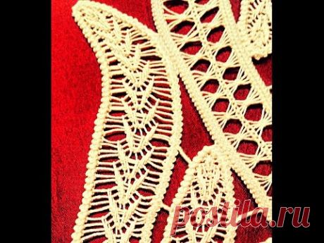 Macramè- punto ricamo foglie (3)/ Romanian point lace