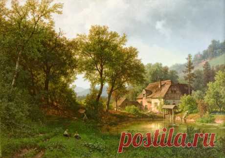 Hermann Pohle - Peaceful Afternoon | Sovetika.ru - живопись/painting