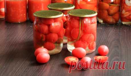 Консервированные помидоры на зиму в банках рецепт с фото пошагово