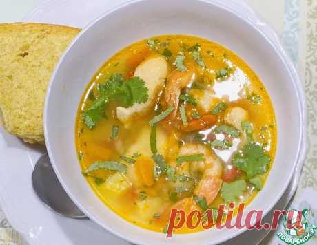 Рыбный суп с креветками – кулинарный рецепт