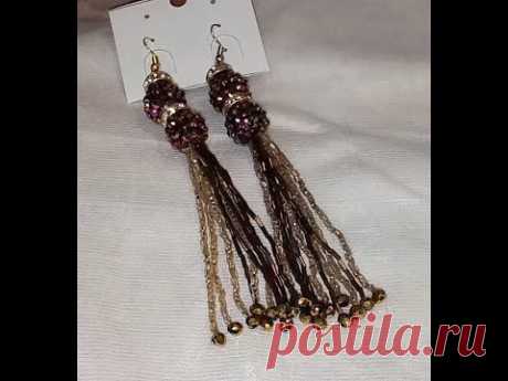 Beaded Tassel Earrings