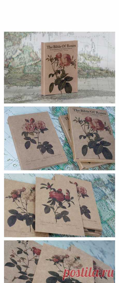 1Box “Rose” Art Painting Kraft Paper Vintage Postcard Greeting Card Postcards That Can Be Mailed Decorative Card Wall Stickers - купить по выгодной цене | AliExpress