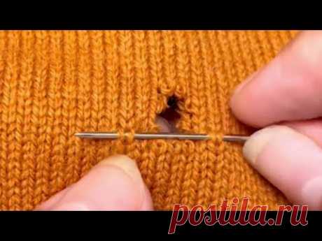 Great Way to Repair Holes in Sweaters Without Traces🌟Tutorials for Beginners
