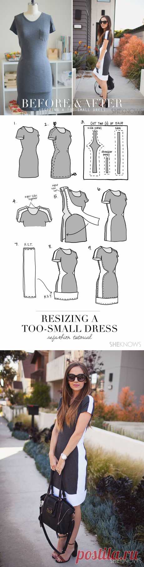 Photos: How to turn a too-small dress into a chic new frock