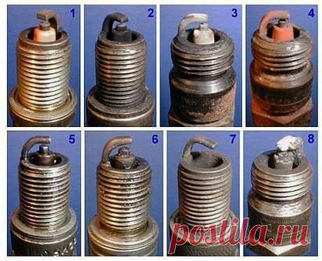 Диагностика работы двигателя по состоянию свечей | Хитрости Жизни