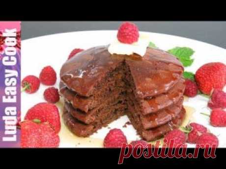 ЛУЧШИЕ ШОКОЛАДНЫЕ ПАНКЕЙКИ Очень пышные ОЛАДЬИ на молоке | Chocolate Pancakes Recipe