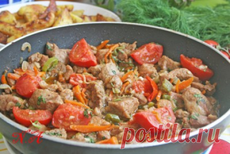 Шкворчащая сковорода или мясо пo-абхазски : Вторые блюда