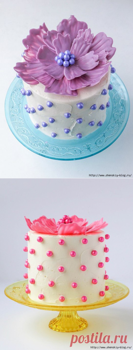 Как сделать простое и красивое украшение для любого торта на праздник! » Женский Мир