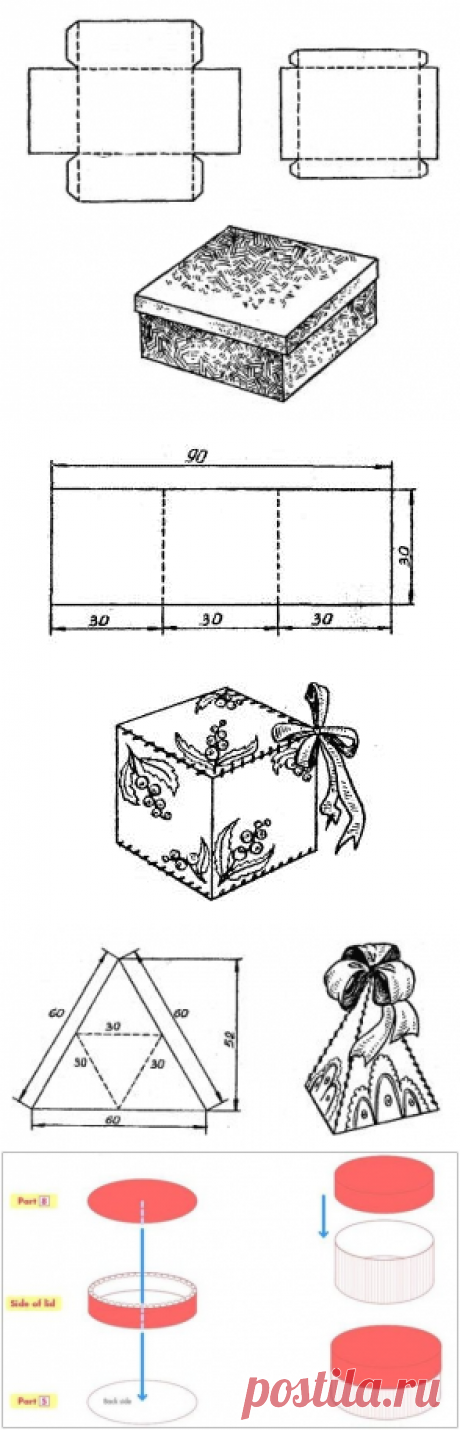 Как сделать коробочку из картона: схема и шаблон как сделать своими руками