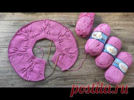 Детский кардиган «Лиана» спицами (часть 1) 🍂 Children's cardigan «Liana» knitting pattern