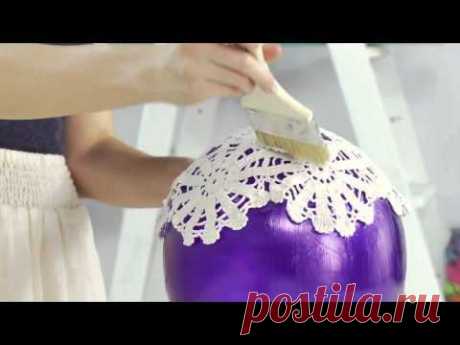 DIY Doily Lantern with SoCraftastic! #17NailedIt - YouTube