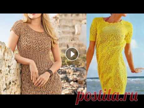 Женские платья спицами со схемами - Women's dresses with knitting needles with patterns

шаль из кид мохера крючком