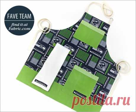 Sports Team Tailgate Apron: Fabric.com | Sew4Home