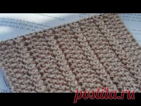 Прекрасный фоновый вертикальный узор спицами 🌹 knitting pattern. - YouTube