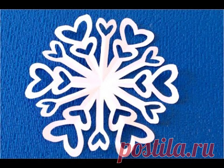 Ажурная снежинка из бумаги Paper Snowflake