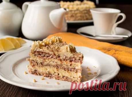Ореховый торт с масляным кремом | Вкусный блог - рецепты под настроение