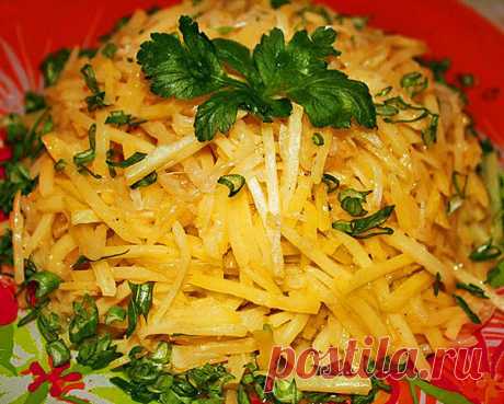Салат из сырой картошки | Четыре вкуса
