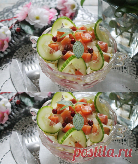 Салат с горбушей классический рецепт с фото пошагово - 1000.menu
