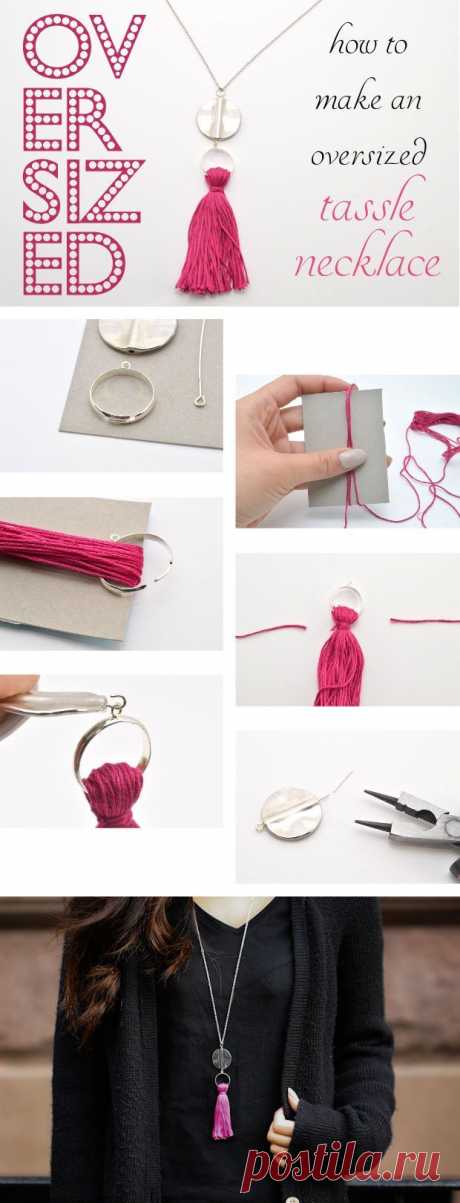 Make an Oversized Tassel Necklace