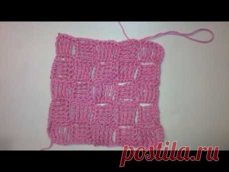 2 Топ по диагонали крючком Узор квадратики по диагонали Crochet patterns diagonally square