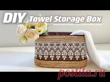 DIY Storage box | Towel Storage box | Fabric Box | Towel Holder | Home Decoration | Socks Organizer