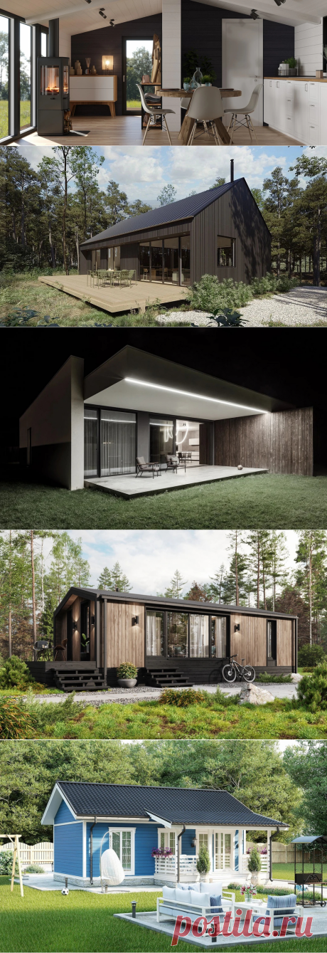 Одноэтажный дом с террасой: 8 проектов с фото и планировкой | ivd.ru