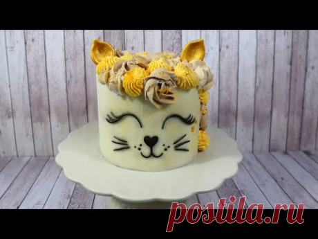 Buttercream Cat Cake