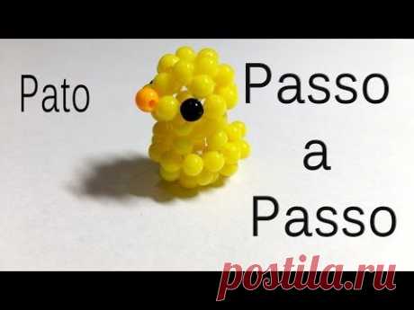 Pequeno Pato de miçangas passo a passo