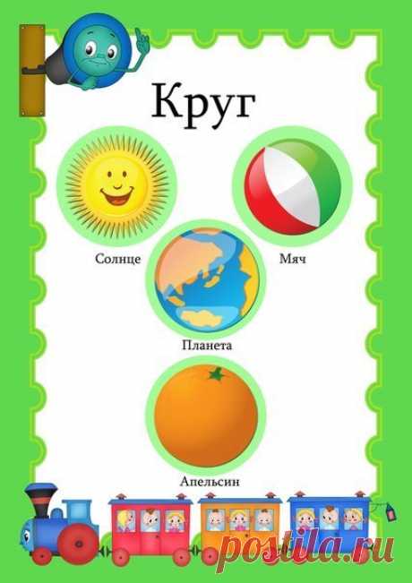 Развитие элементарных математических представлений «Форма предметов» Задачи. Создавать условия для развития представлений детей о предметах по их геометрической форме. Развивать воображение детей. Материалы. Геометрические фигуры (круг диаметром 5 см, квадрат со стороной 5 см, треугольник со стороной 5 см, овал). Одна сторона фигуры — белая, другая — с рисунком, соответствующим предмету этой формы. Детали строительного материала (кубики и треугольные призмы, большие и маленькие). Содержание…