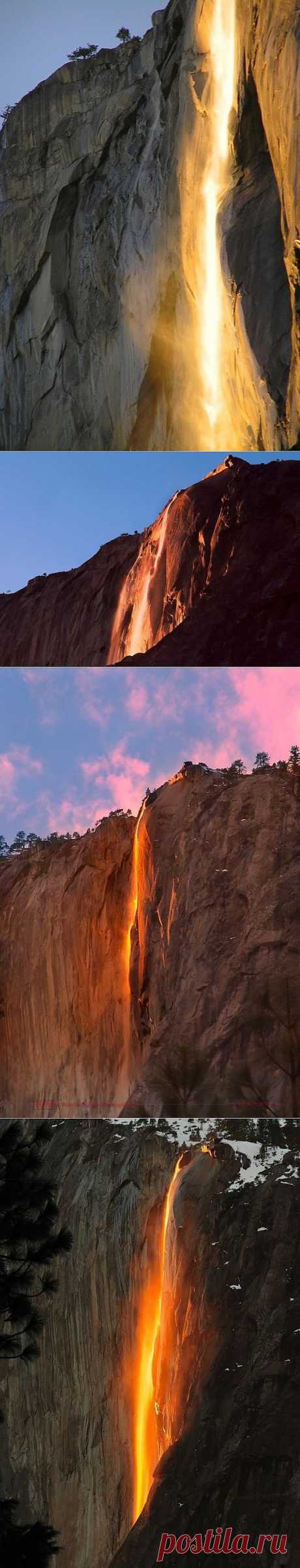 Завораживающая красота водопада Horsetail Fall | Ультрамарин