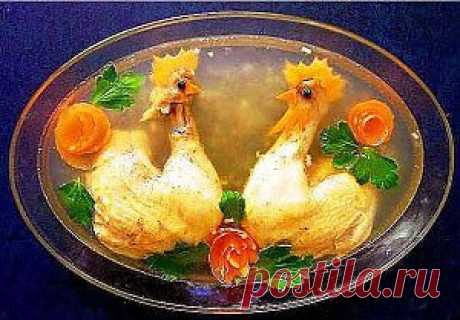 Холодец из курицы - Рецепты блюд готовим еду