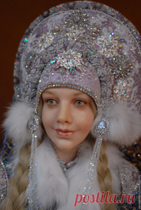 Купить или заказать кукла авторская 'Снегурочка' в…