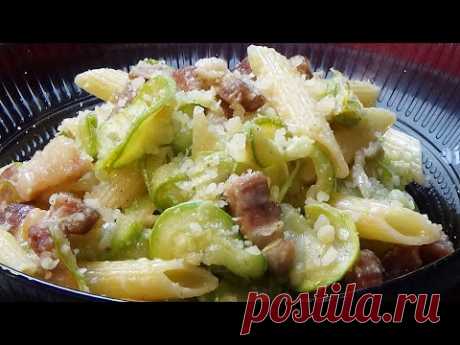 Pasta zucchine e pancetta ricetta pronta in 15 minuti