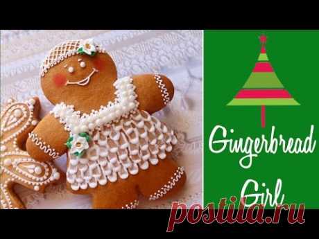 Cute Gingerbread Girl Cookie