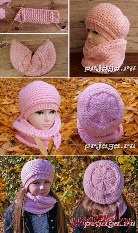 Берет «Маршмелоу» выполнен клиньями
вязание, спицами, hat knitting pattern