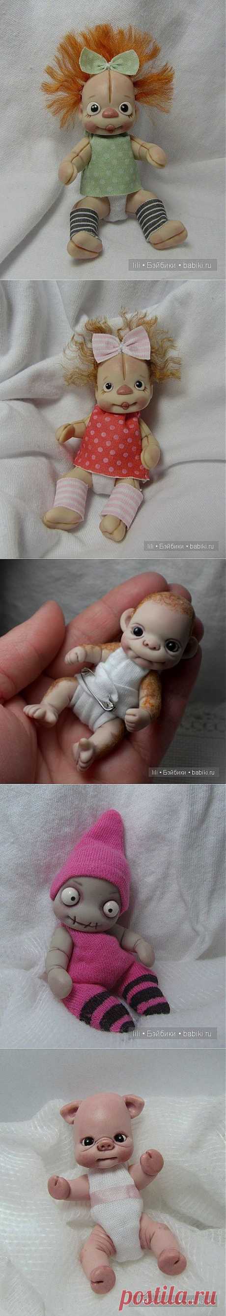 Интересные поделки из полимерной глины от Allie Bean Dolls / Лепка из полимерной глины, из холодного фарфора, папье маше своими руками. Поделки, мастер классы / КлуКлу. Рукоделие - бисероплетение, квиллинг, вышивка крестом, вязание