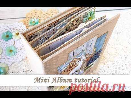 Winter themed mini album tutorial