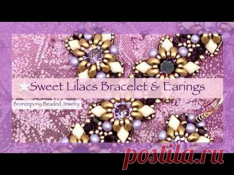 Sweet Lilacs Bracelet &amp; Earrings