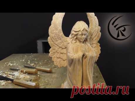 Woodcarving "Angel" ►► Timelapse