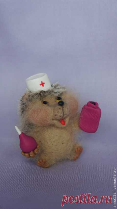 Купить Ёжик "Медсестра" - еж, медсестра, медицина, медик, сувениры и подарки, сувенир, подарок