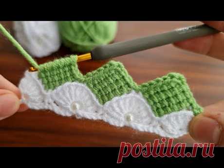 Super Easy Tunisian Knitting Model ✔ Çok Kolay Çok Gösterişli Tunus İşi Örgü Modeli Yapımı 🤍