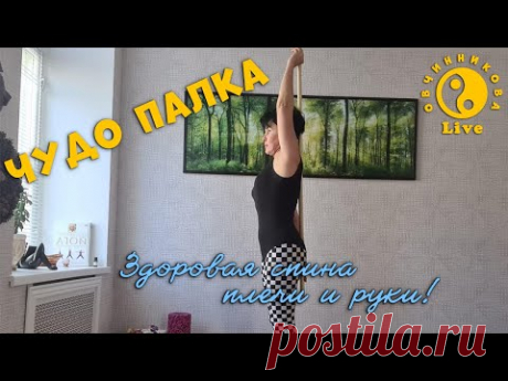 Чудо ПАЛКА! Здоровая спина, плечи и руки! Красивая осанка!