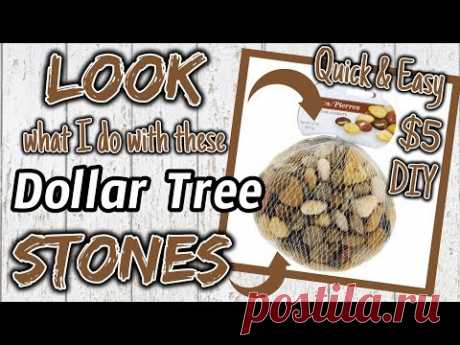 LOOK what I do with these Dollar Tree STONES | $5 QUICK & EASY DIY