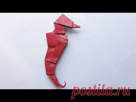 Paper seahorse; Морской Конек из бумаги; 紙タツノオトシゴ; कागज समुद्री घोड़ा