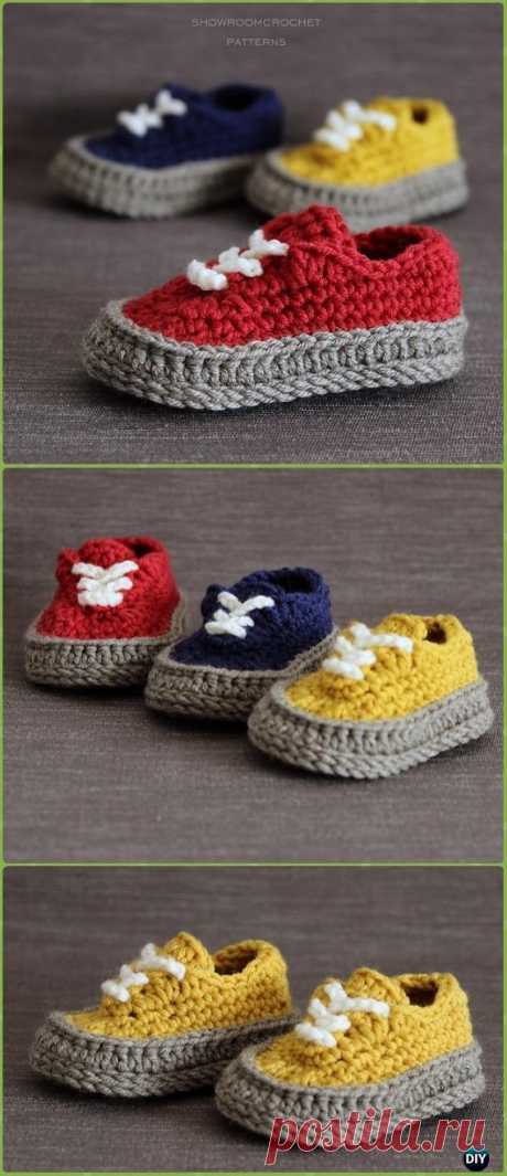 Crochet Sneaker Slipper Booties Free Patterns & Paid Baby Shoes