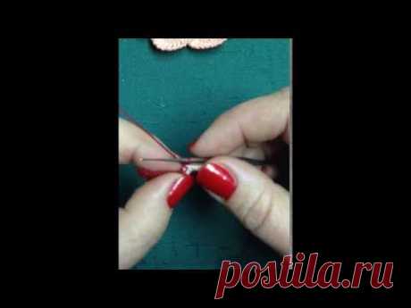 VIDEO-TUTORIAL Nº15/2 Rosa a crochet.CROCHET IRLANDES